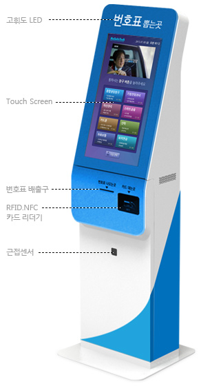 지능형 순번발행기, KIOSK, 금융기기 제품이미지